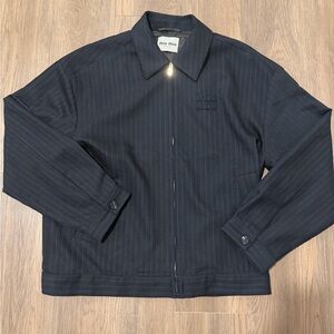 Miu Miu Dark Pinstripe Men's Jacket